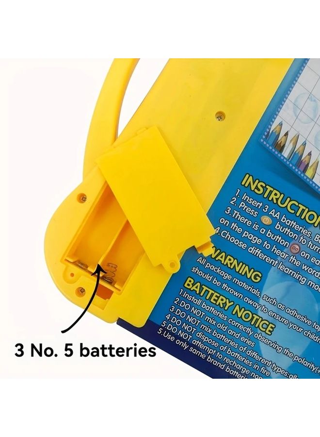 Blue Electronic Learning Toy Smart Reading Book with Music and Stories - Image 5